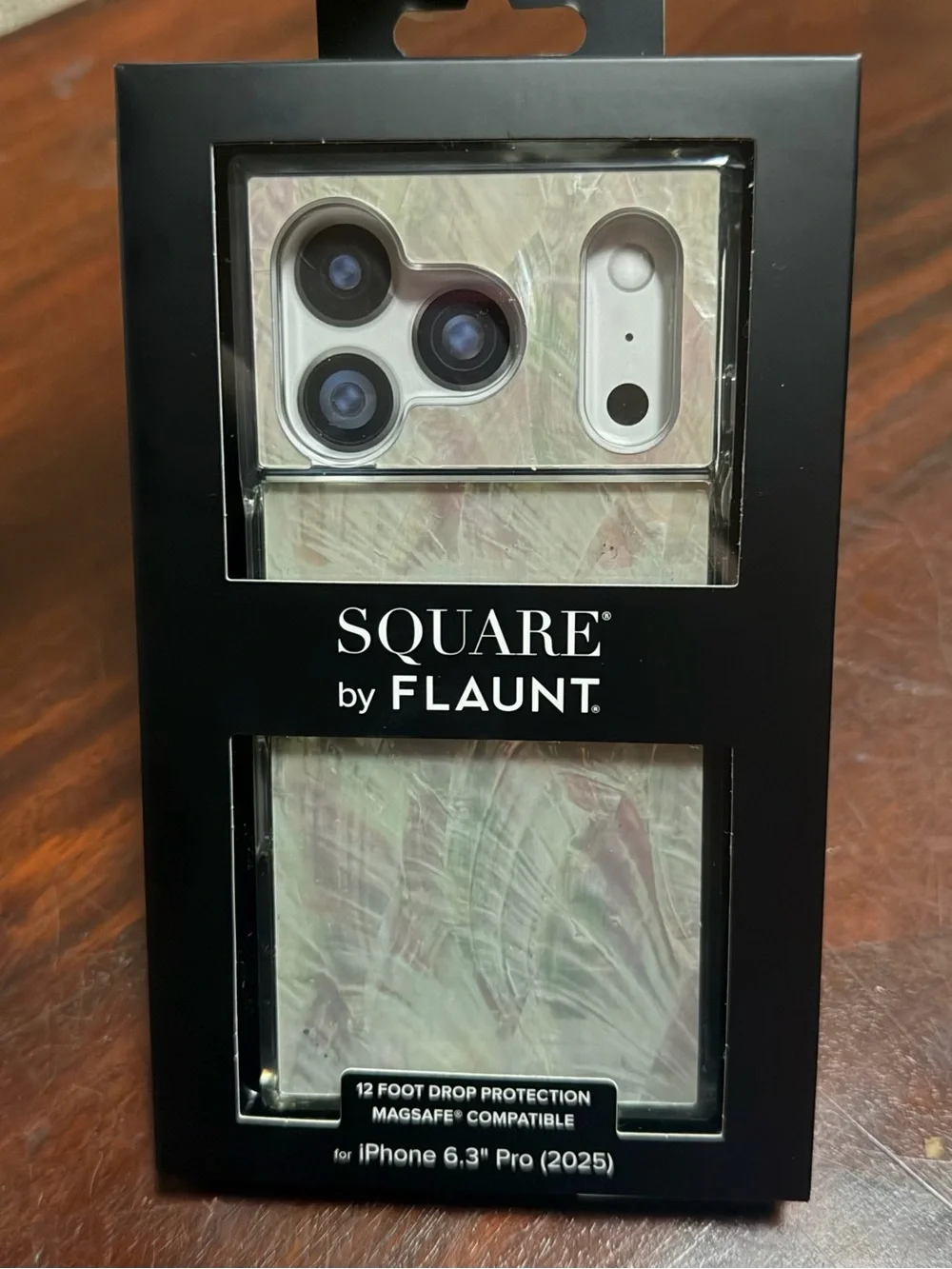 Square® Mother of Pearl iPhone Case in Iridescent White